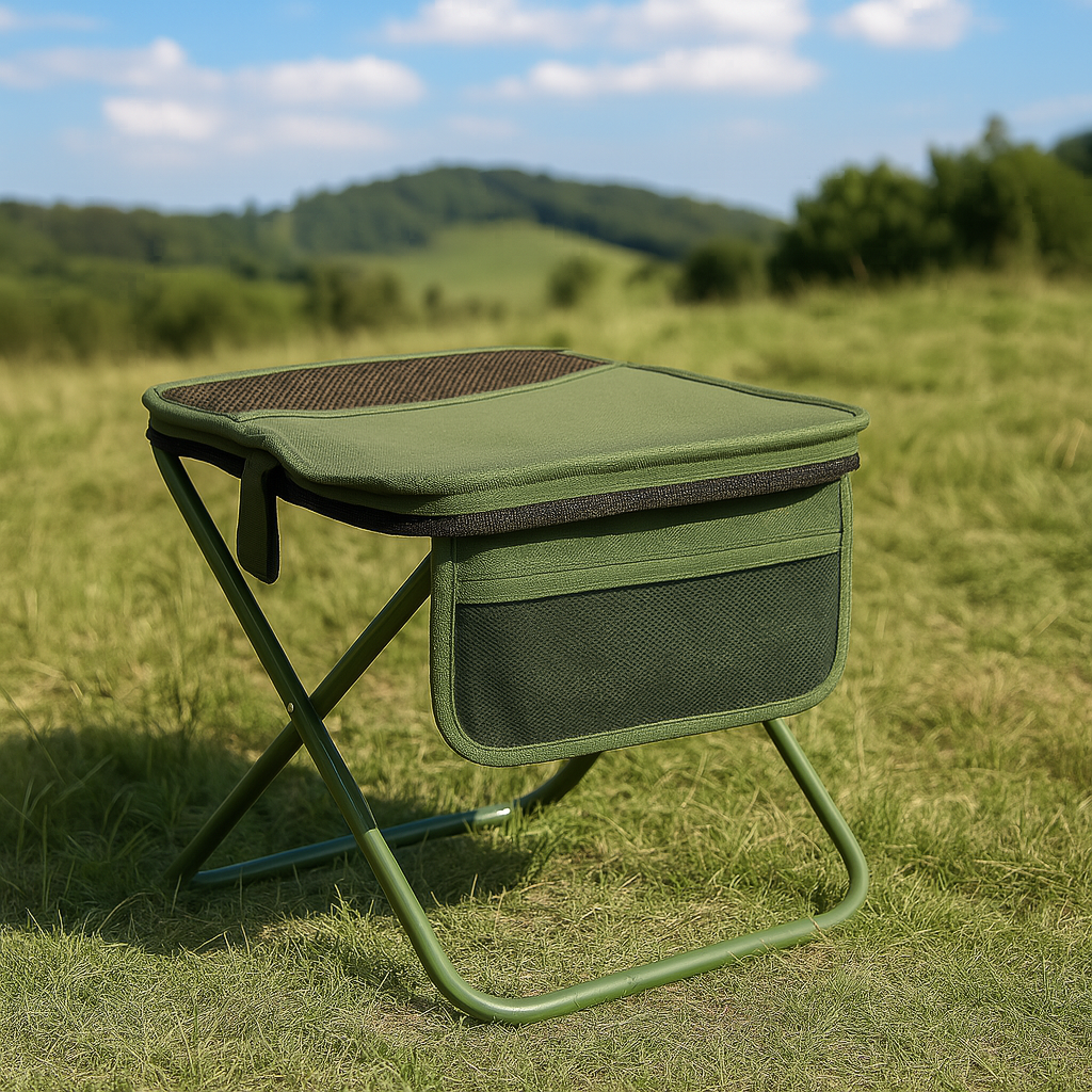 Tabouret pliant portable léger avec sangle dorsale